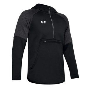Men's Black Under Armour Fleece Anorak Jacket
